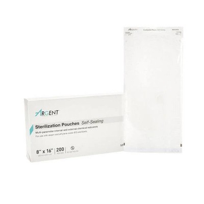Sterilization Pouch Ethylene Oxide Gas Steam 8 X 16 Inc