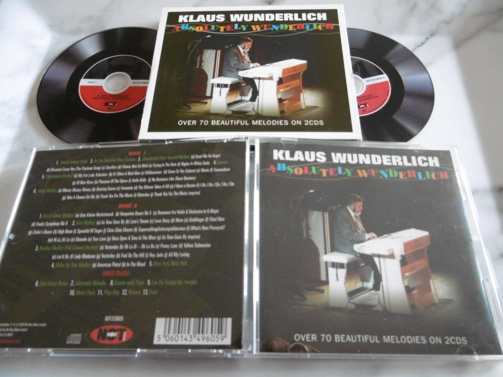 KLAUS WUNDERLICH ABSOLUTELY WUNDERLICH 2 CD 2016 ABBA BEATLES FILM SHOWTUNES