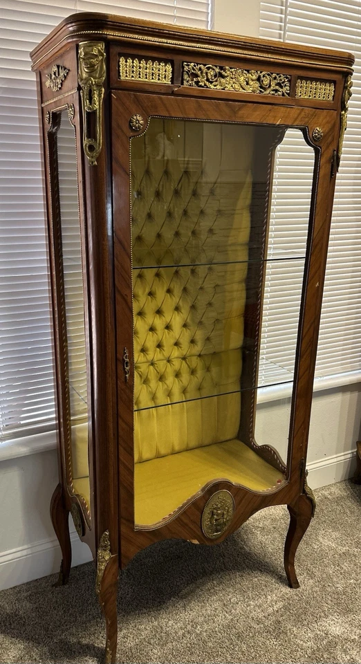 Антикварный французский витринный шкаф 19 века - Изображение 2 из 3