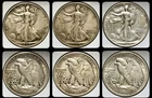 🔥 LOT of 3 Silver Walking Liberty Halves 1944-S 1945-S 1946-S, $111 Melt Value