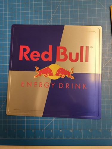 Red Bull Energy Drink Tin Metal Sign Advertising Wall Decor Square 9.5" Plaque