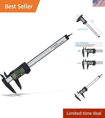 Durable Digital Caliper 0-6'' for Accurate Measurements: Ideal for Professionals