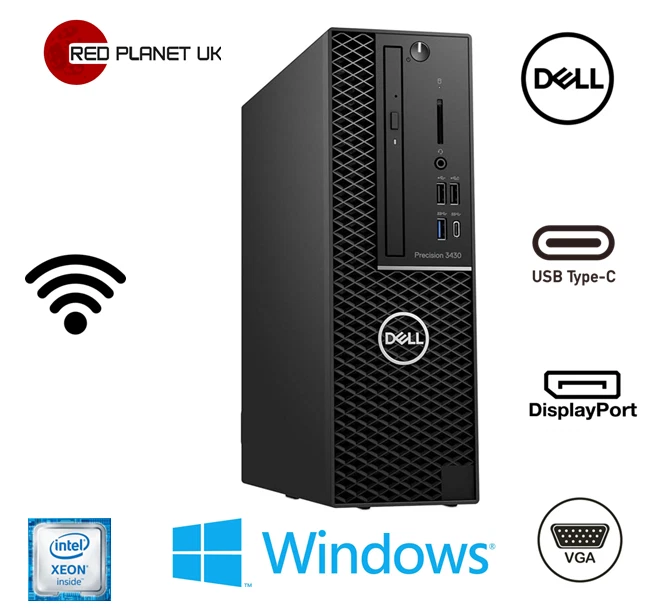 Dell Precision 3430 SFF  Xeon E-2124 @ 3.3GHZ 8GB RAM 256GB SSD Win 11 Pro - Image 2 of 4