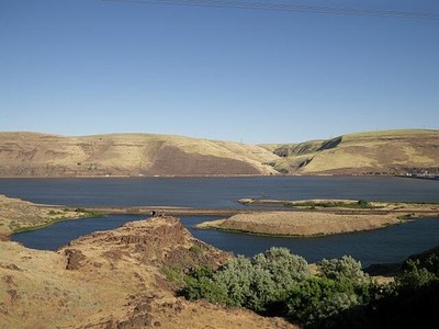Klickitat County Washington Columbia River Bluffs Oregon Side 2018 View