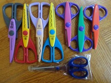 Lot of 8 Decorative Scissors Paper Edgers Scrapbooking Art Creative Memories