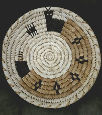 Tohono O'odham Papago Rattlesnake Snake basket 12.5''