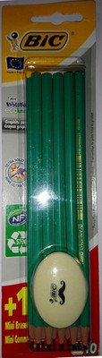 BIC Evolution EcolTIONS Graphikstift, Holzfrei, Kunstharz, 10 Stück
