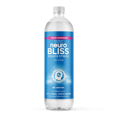 bliss | White Raspberry | Functional Beverage for Reducing Stress, Lightly-Carbo