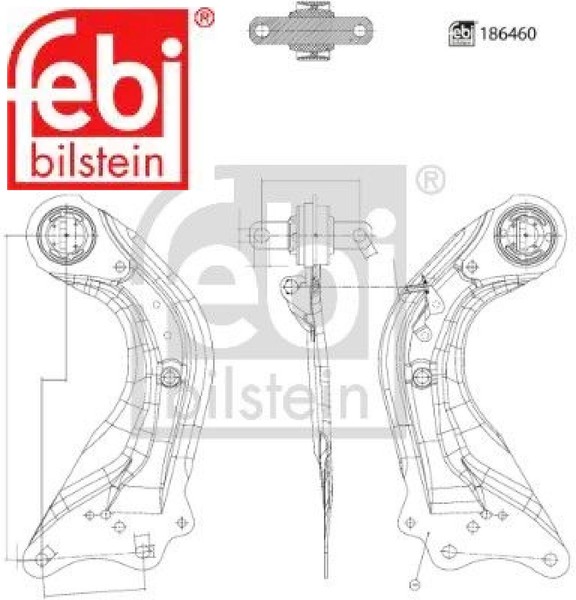 Febi Bilstein 186460 Lenker FüR RadaufhäNgung Querlenker Lenker FüR Mazda-image