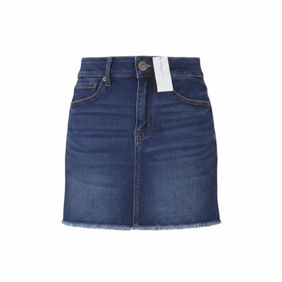AMERICAN EAGLE OUTFITTERS Hi-Rise Mini Damenrock UK12 W28 Blau Jeans Optik