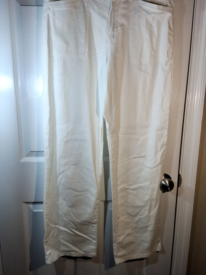 Pantalones de pierna recta de tiro alto Gloria Vanderbilt Mona para mujer talla 12 hechos en Egipto  Foto 2 de 4