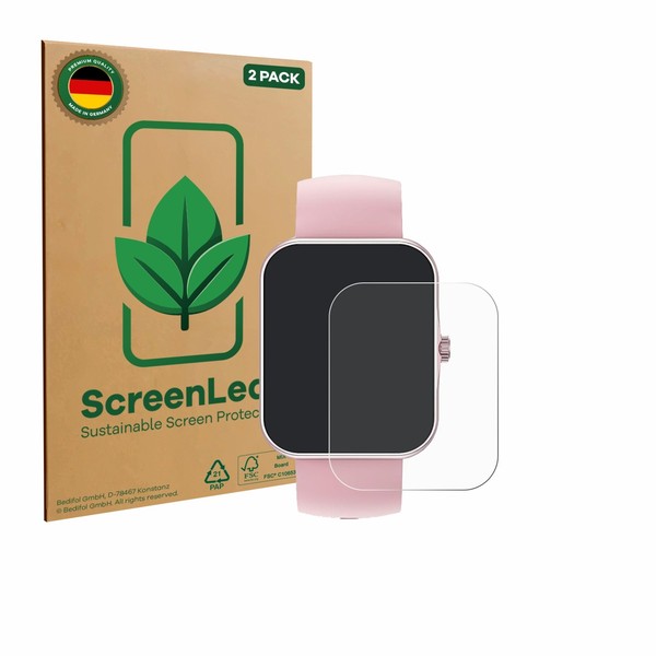 "2X Screenleaf Displayschutzfolie FüR Ucani S80K 1.83\" Nachhaltig Verpackt"-image