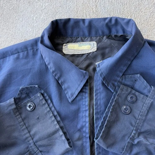 Vintage Chevrolet Technician Mechanic Workwear Zip Up Canvas Jacket Men’s XL image 4