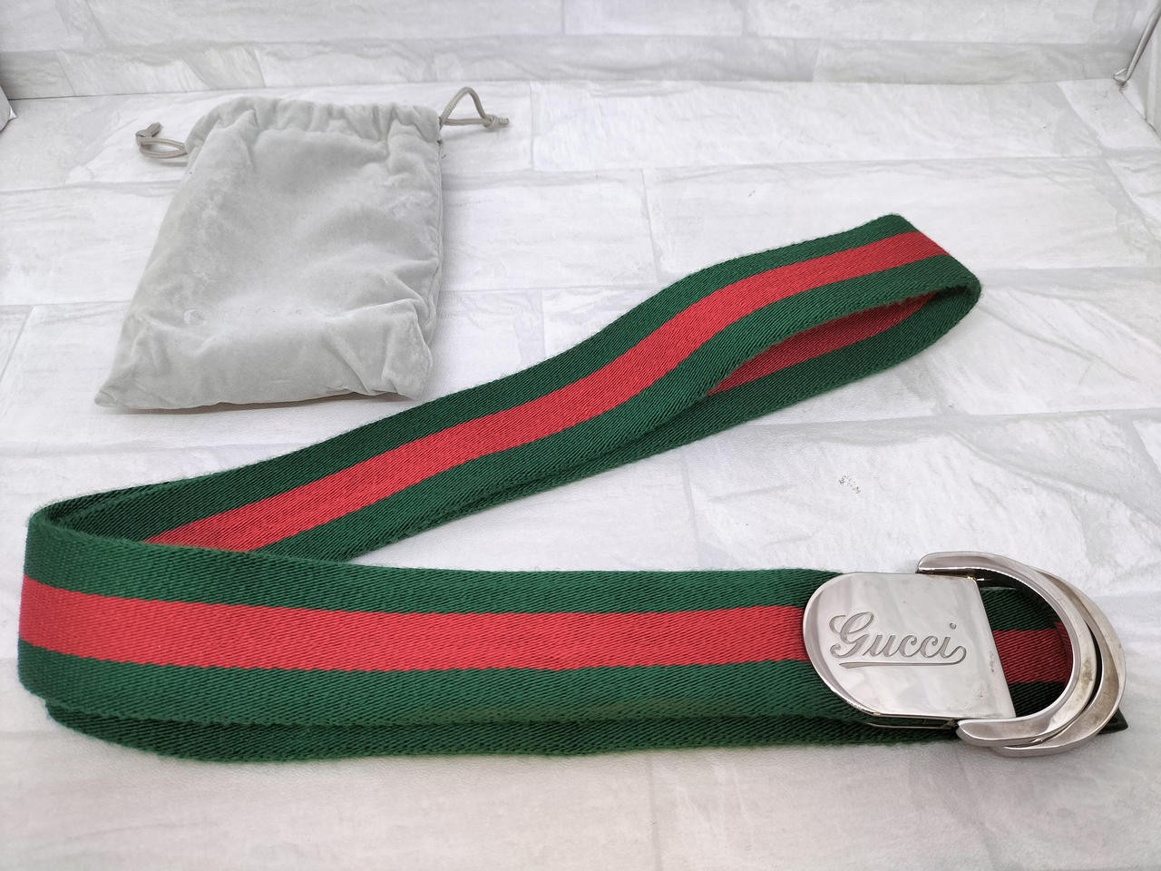 Gucci Sherry Line Belt Y0802 189812 Brown Leather Strap