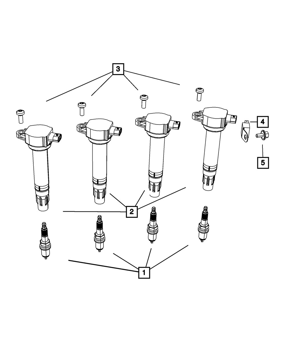 Genuine Mopar Spark Plug SP0ZFR5F11 QTY 1