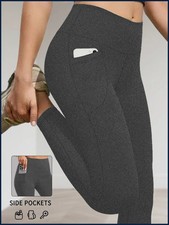 Women's High-Waisted Leggings with Pockets for Yoga and Lounge Wear