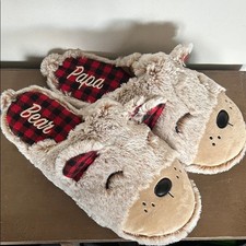 NWOT Dearfoams Papa Bear Slippers Men s size XL 13-14