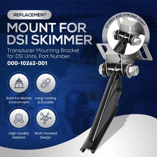 FOR DSI SKIMMER LOWRANCE TRANSDUCER MOUNT TRANSOM BRACKET REPL#  000-10262-001 W - Picture 8 of 10