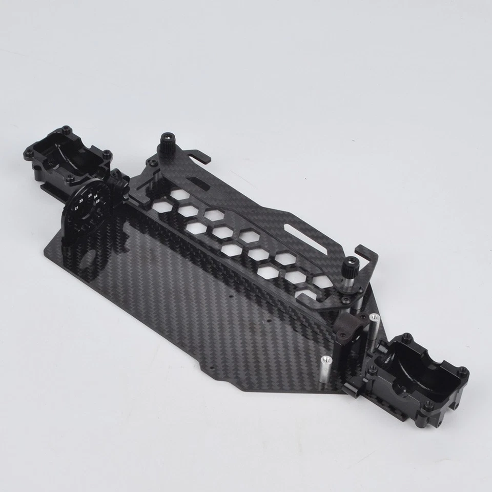 Custom Aluminum Lower Gearbox with Carbon Chassis Kit for Tamiya TT-02B Chassis - Image 4 of 4