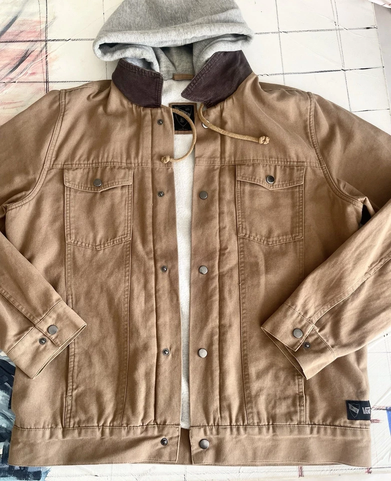 Vans Men’s The AV Edict II Canvas Twill Large Hooded Trucker Jacket - Image 2 of 4