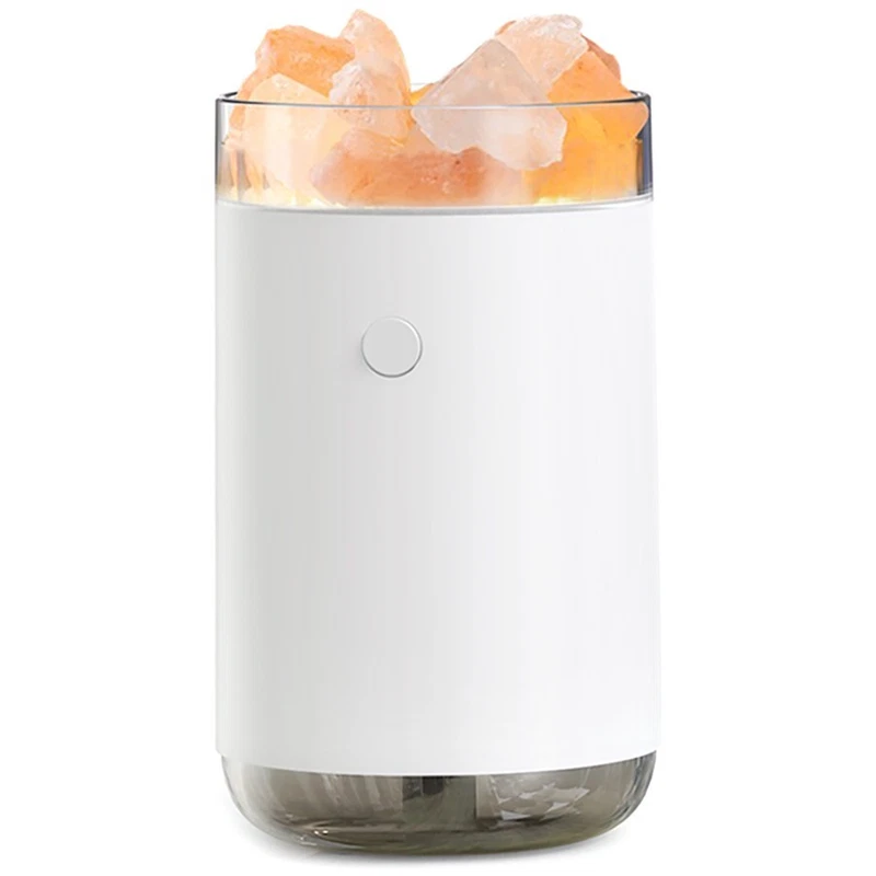 Salt LED USB Humidifier Lamp White