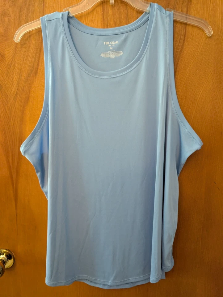 Lote de 2 Camisas Azules Talla Grande 1X Ropa Deportiva Calvin Klein Performance Tek... Foto 2 de 4