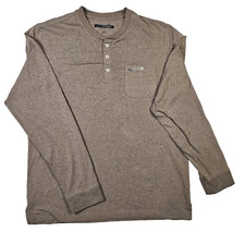 Greg Norman Shirt Mens Medium Brown Long Slee...