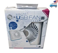 Evercool Magnet PC USB Powered Desktop 120mm Cooling Air Fan,OFF/LOW/HIGH switch