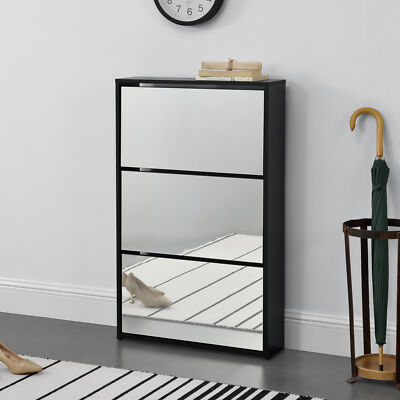 Schuhschrank Schuhkipper Verspiegelt Schrank Schuhaufbewahrung