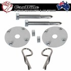 <!--F#f_0-->Stainless Steel Chrome Mount Hood and Deck Pin Plate Bonnet Lock Clip Kit AU<!--F/-->