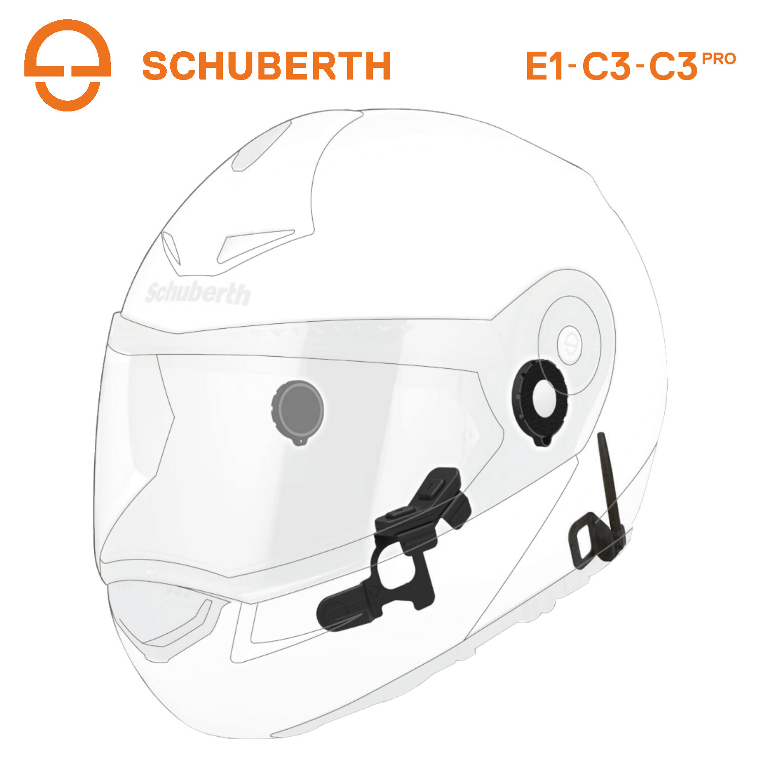 schuberth bluetooth modular helmet c3 pro e1 Helmet Bluetooth Schuberth C3 Pro Schuberth Bluetooth Headset Schuberth  SC10UA Bluetooth Headset For