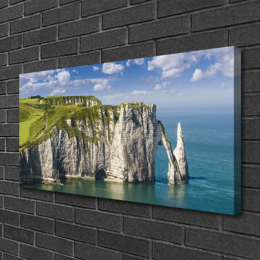 Impression sur toile paysage océan 100x50 cm pour habiller un mur vide