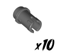 10X Lego 89678 • Technic Pin • Dunkelgrau • Dark Bluish Gray