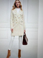 Holland Cooper Houndstooth Coat.   Worn Once. Amazing Quality. 