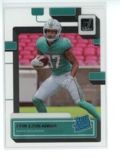 2022 Clearly Donruss Football Rated Rookie #89 Erik Ezukanma - Miami Dolphins