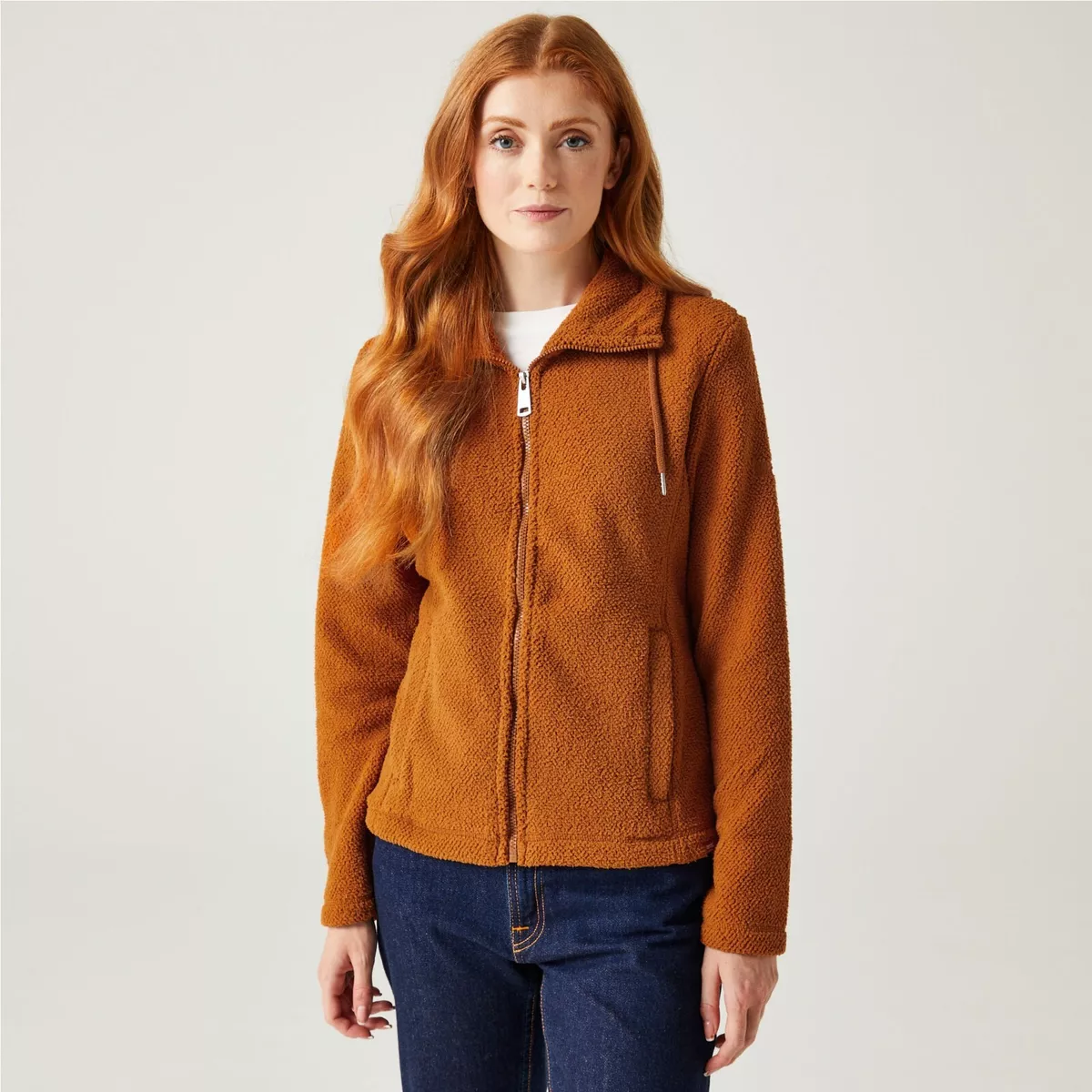 Womens Ladies Fleece Jacket Full Zip Up Coat Classic Micro Fleece Anti Pill Tops