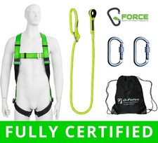 G Force Height Safety Workers Fall Restraint Protection Harness Lanyard Kit XXL