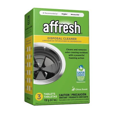 Affresh Garbage Disposal Cleaner, Removes Odor-Causing Residues, 9 Tablets USA