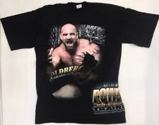 Worn Men's WCW WWE Bill Goldberg #1 Graduate of Power Plant Shirt Size XL 