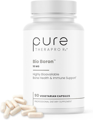 Pure Bio Boron 10Mg, 3 Months Supply - Bororganic Glycine Boron for Men & Women