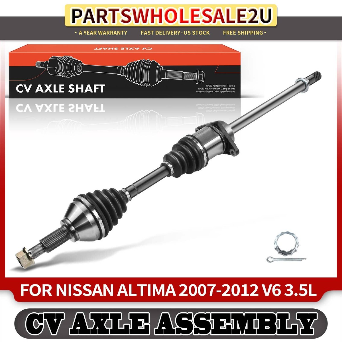 Front Right Passenger CV Axle Shaft Assembly for Nissan Altima