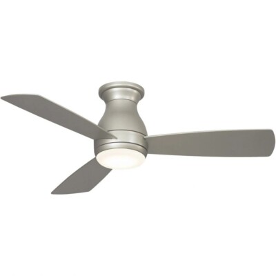 Hugh 44'' 3 Blade Hugger Indoor / Outdoor Ceiling Fan - Remote Control and LED