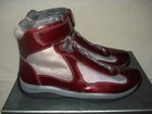 100% AUTHENTIC NEW MEN PRADA PURPLE AMERICA CUP HIGH TOP SNEAKERS 9/US 10 — photo 4