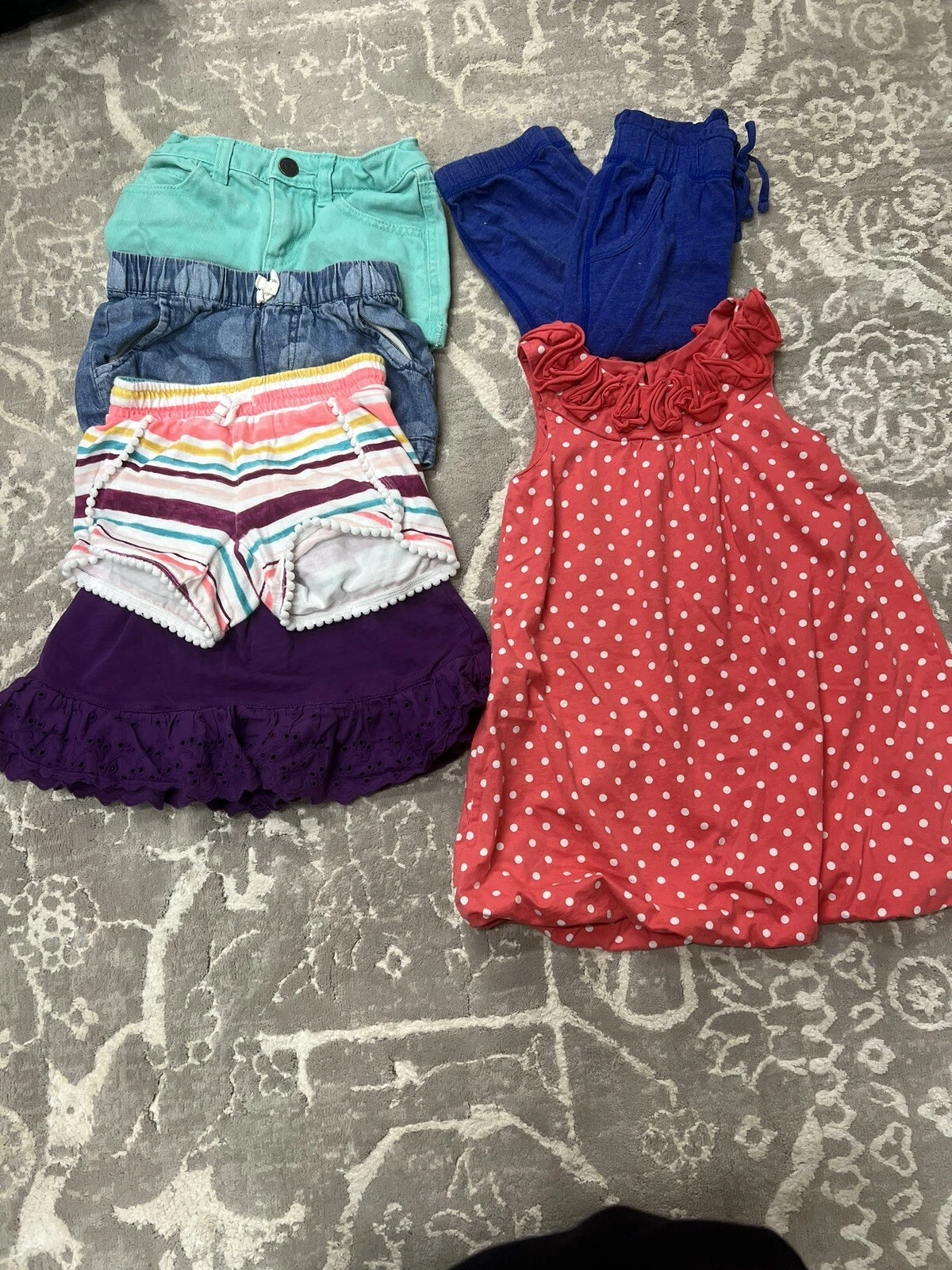 Girls summer Clothing Lot Dress Shorts sz 4 Gap Cherokee Childrens Place
