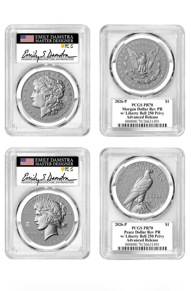 PCGS Certified PR 70 Graded Morgan US Dollars (1878-1921) for sale