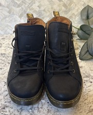 Dr Martens Coburg Chukka Black Leather Lace Up Boots Men's Size 9 M/10 w READ