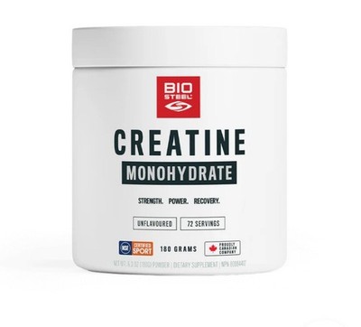 Biosteel Creatine Monohydrate Powder 72 Servings, 180g, Micronized for Muscle
