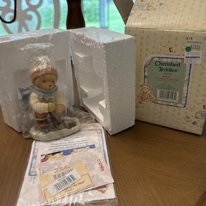 Enesco Cherished Teddies Brandon Friendship is My Goals Hockey Figurine 354252