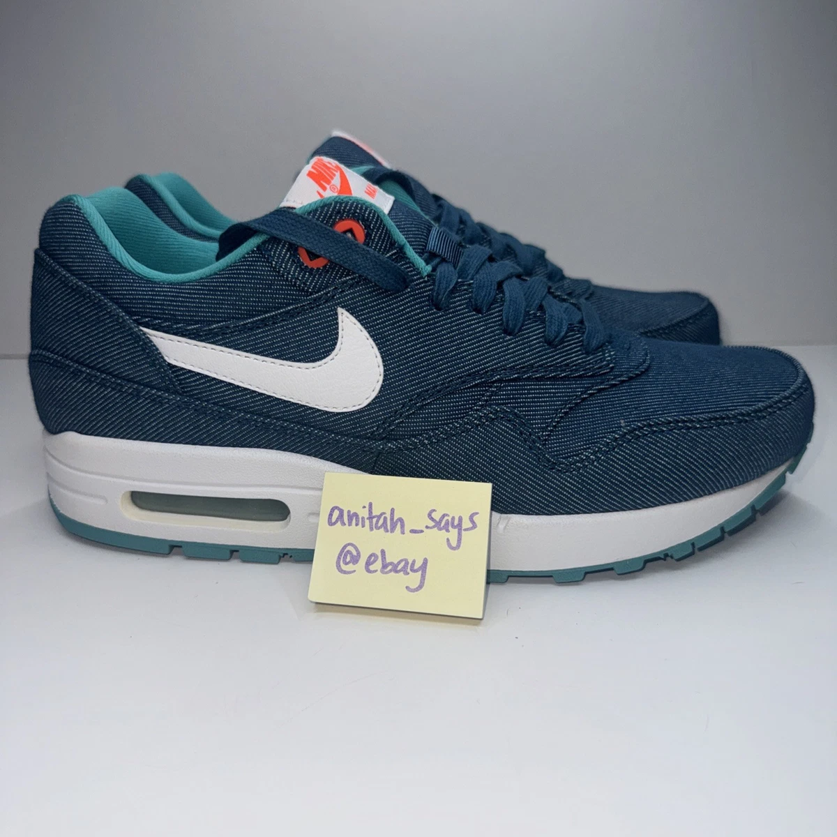 Nike Air Max 1 Prm Turquoise Denim for Sale | Authenticity