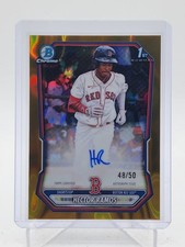 HECTOR RAMOS 2026 BOWMAN CHROME PROSPECT GOLD LAVA REFRACTOR 1ST AUTO /50 Q6696